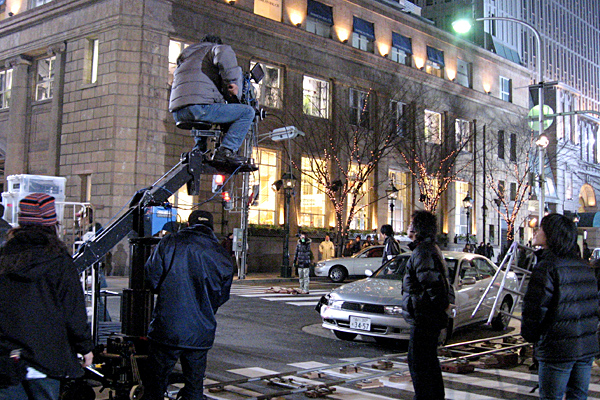 『僕の彼女はサイボーグ』明石町筋×仲町通交差点にて