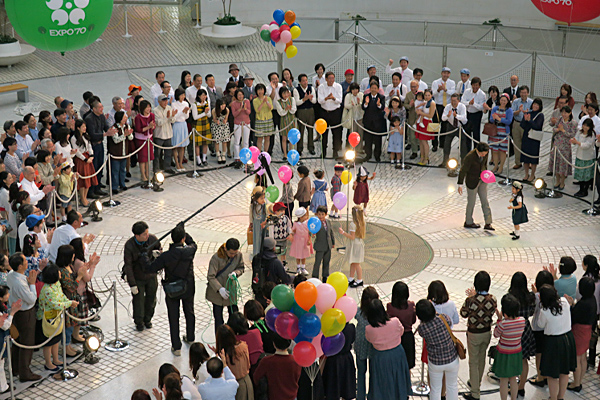 連続テレビ小説「べっぴんさん」神戸ファッションプラザにて