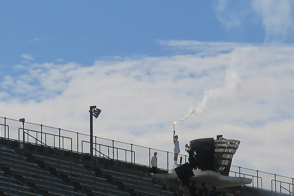 「いだてん」ユニバー記念競技場にて